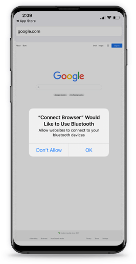 image for Step 2 of connecting on iOS